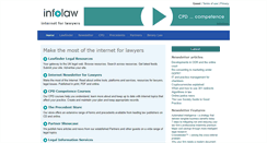 Desktop Screenshot of infolaw.co.uk