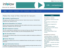 Tablet Screenshot of infolaw.co.uk